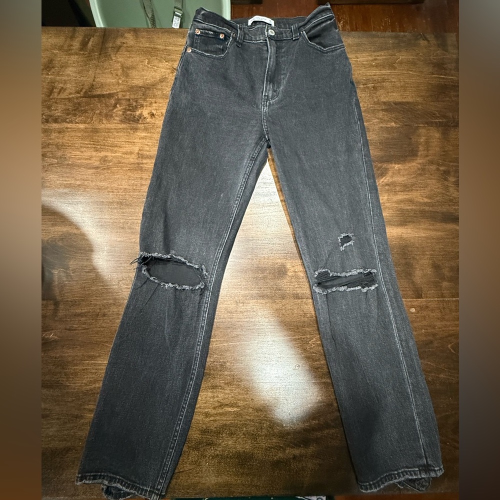 Abercrombie & Fitch The Ankle Straight Ultra High Rise